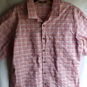 Cabela’s Men’s Button Down Shirt Large Zip Pocket, Cool Max.